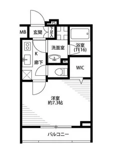 プレール・ドゥーク新中野II【2階】の間取り