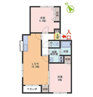 パルサー・ユウ【1階】の間取り