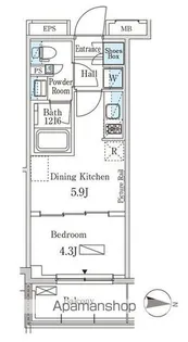 東京都墨田区本所4【マンション】の間取り
