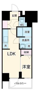 オーパスホームズ南行徳【6階】の間取り
