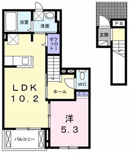メゾンコリーヌ【2階】の間取り