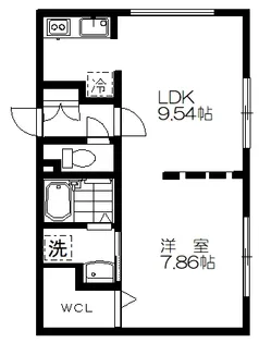 ブランシェ砧【2階】の間取り