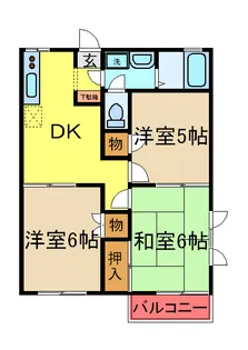 メゾフォルテ【1階】の間取り