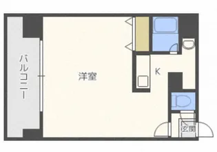 北海道札幌市中央区南六条東2【マンション】の間取り