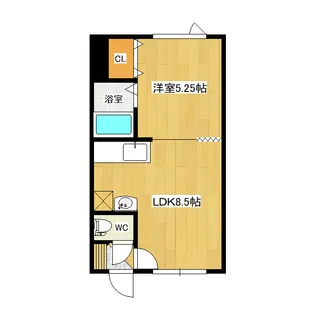 吉野ハイツ5【1階】の間取り