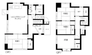 神奈川県横浜市鶴見区矢向3【一戸建】の間取り