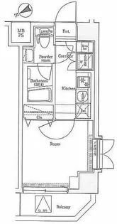 東京都中野区中央4【マンション】の間取り