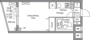 レジディア神田岩本町【9階】の間取り