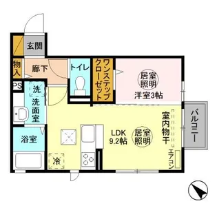 ティアラ 中丸【1階】の間取り