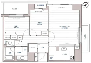 Tガーデンスクエア【12階】の間取り