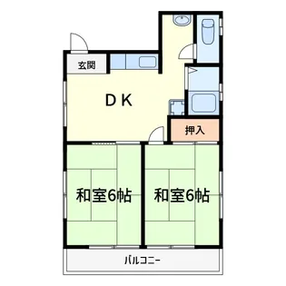 プルシャン城南【4階】の間取り