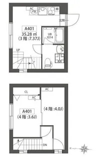OrgoVita凛 A棟【4階】の間取り