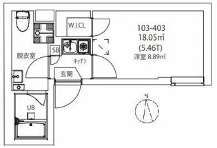 CITY WALK 王子【4階】の間取り