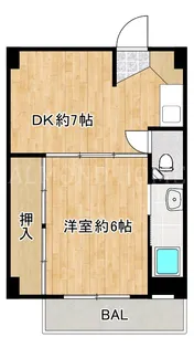 ビレッジハウス妹尾2号棟【4階】の間取り