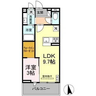 長野県長野市大字栗田東番場【アパート】の間取り