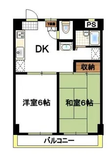 ロイヤルシティ大宮【4階】の間取り