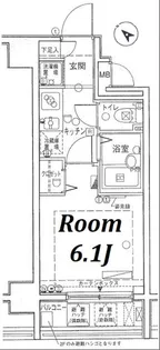 サンシティ月島アヴァンツァーレ【7階】の間取り