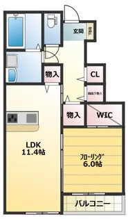 ル・シエル【1階】の間取り