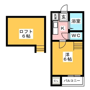 Kspace北山【2階】の間取り