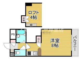 コスモレジデンス北加賀屋II【5階】の間取り