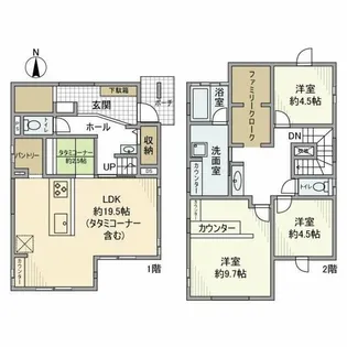 神奈川県川崎市宮前区有馬3【一戸建】の間取り