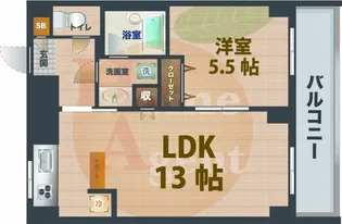 東京都新宿区上落合3【マンション】の間取り