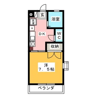 グランドールたから北館【3階】の間取り