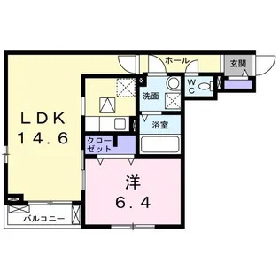 ハイツ若草【1階】の間取り