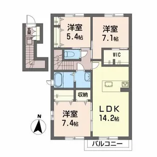 マ・メゾン II【1階】の間取り