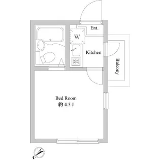 シャンテクラシコ南千住【3階】の間取り