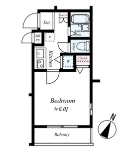 ヴィータローザ新江古田【2階】の間取り