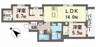 セルディーナ・ノネット【3階】の間取り