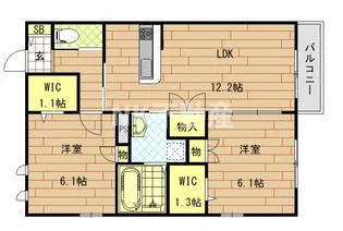 メゾンルミエール【1階】の間取り