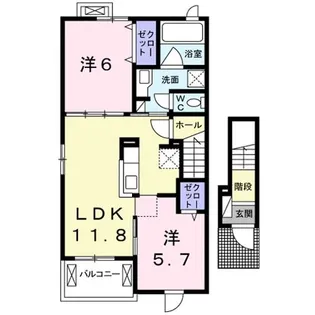 Palette I【2階】の間取り