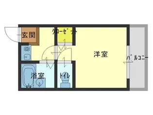 プチコート今里【2階】の間取り