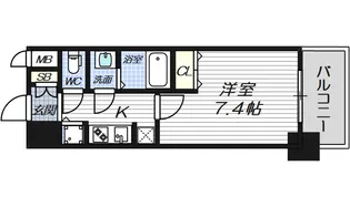 エスライズ梅田北【4階】の間取り
