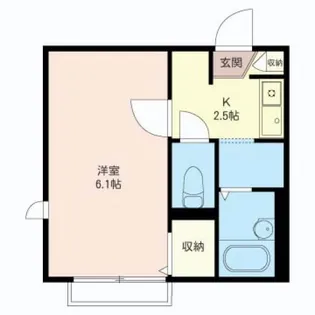 プレミール新井【2階】の間取り