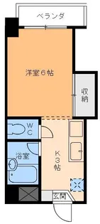 VIPマルジョウ【6階】の間取り