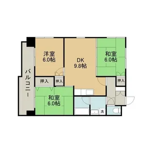 コルディエール大江【3階】の間取り