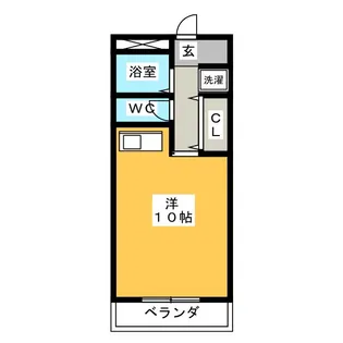 ウイングコート北山【2階】の間取り