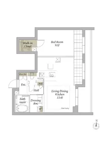 ソフィア新宿【1階】の間取り