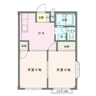 エルディムみどりB【2階】の間取り