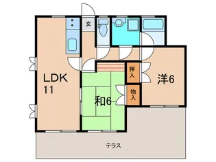 CASA VERTE 西明石【1階】の間取り