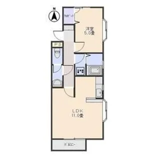 ビッグゼン【2階】の間取り