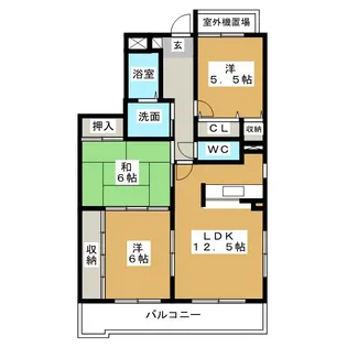 キャッスルサイド丹羽【1階】の間取り