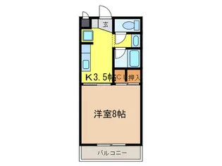 本町レジデンス【2階】の間取り