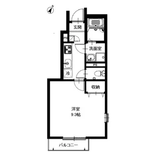 リーブル ティコール【1階】の間取り