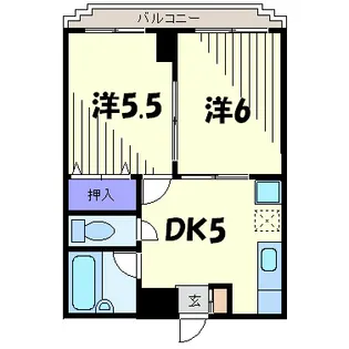 カーサフェリース【2階】の間取り