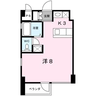 コリドール シュッド【4階】の間取り