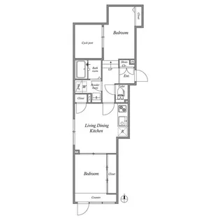 ルクレ目白西坂の間取り